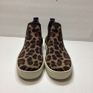 Rothy’s women’s Leopard Print Slip-On Sneakers